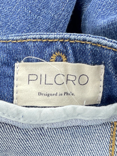 Pantalón Pilcro Botones Jeans Azul-Talla 23