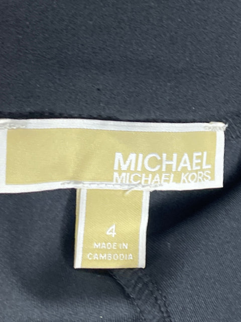 Short Michael Kors Pinza Fluido Negro-Talla 4