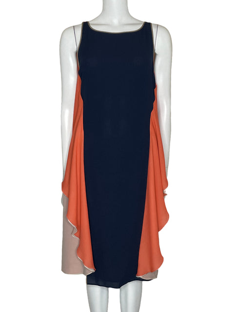 Vestido BCBG Vuelos Cut Out Azul-Talla M