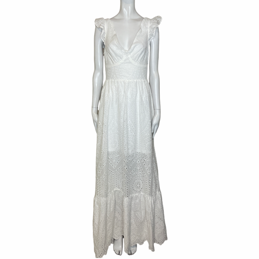 Vestido GIFFNISETI Encaje Blanco - Talla M