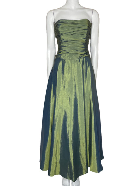 Vestido Scott McClintock Strapless Verde-Talla 10