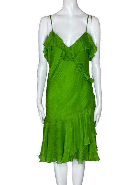Vestido Polo Ralph Lauren Vuelo Verde-Talla 6