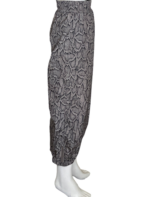 Pantalón Varley Boa Print Gris-Talla XS