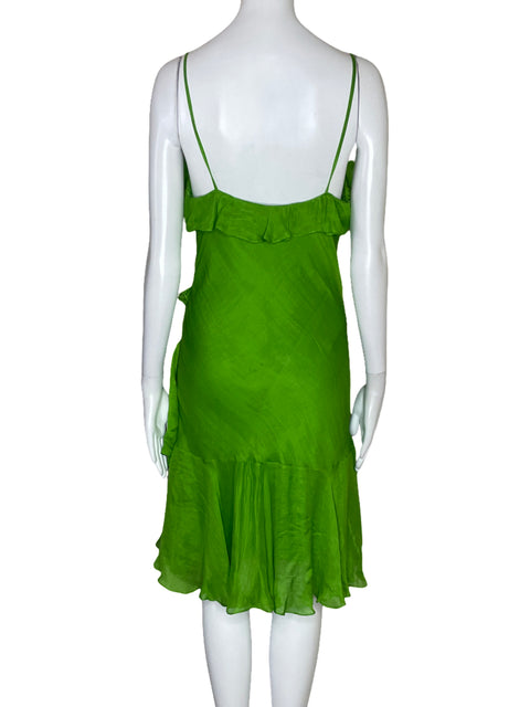 Vestido Polo Ralph Lauren Vuelo Verde-Talla 6
