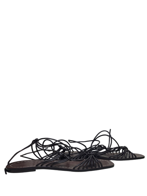 Calzado Loeffler Randall Tiras Marron-Talla 8.5