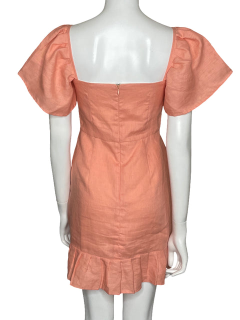 Vestido La Brise Fluido Lino Naranja-Talla S