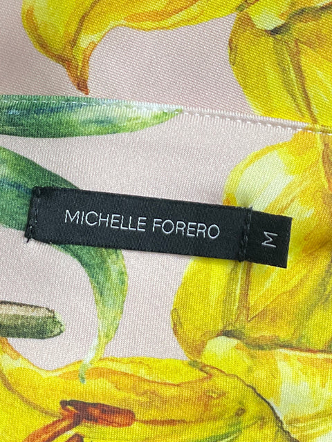 Vestido Michelle Forero Tirantes Vuelos Rosado-Talla M