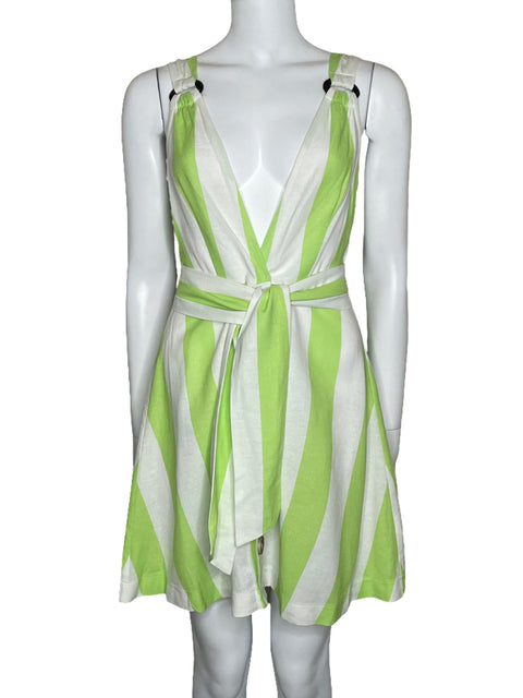 Vestido Moon River Mini Rayas Blanco-Talla XS