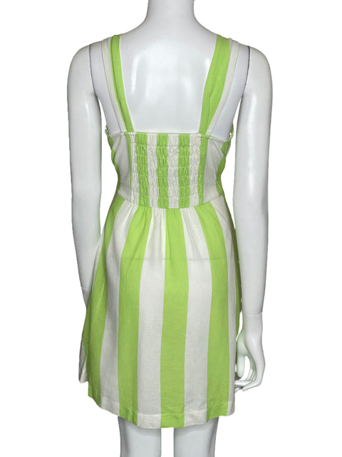 Vestido Moon River Mini Rayas Blanco-Talla XS