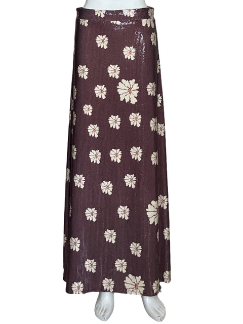 Falda Pequeña Indulgencia Floral Sequín
Rojo Vino-Talla S
