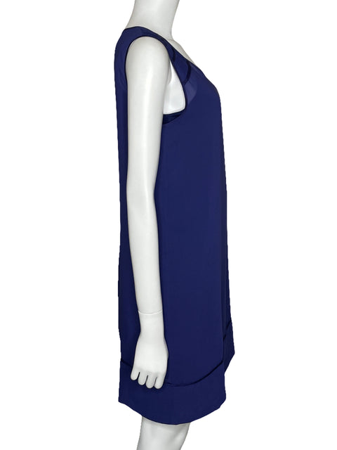 Vestido Kenneth Cole Fluido Sin Mangas Azul-Talla S
