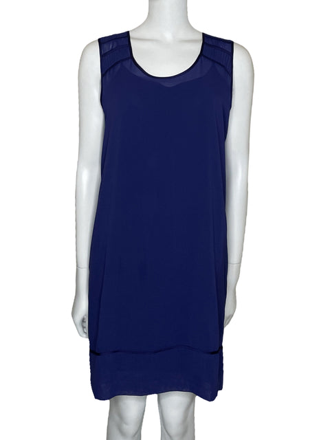 Vestido Kenneth Cole Fluido Sin Mangas Azul-Talla S