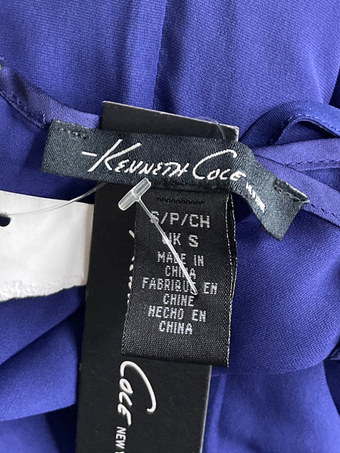 Vestido Kenneth Cole Fluido Sin Mangas Azul-Talla S