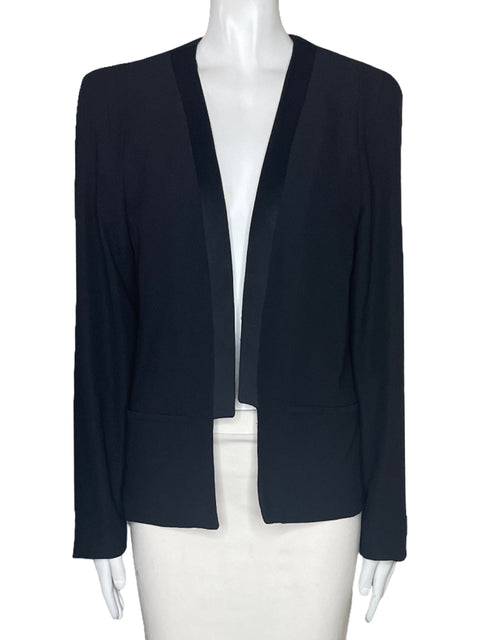 Blazer MNG Bolsillo Sin Boton Negro-Talla L
