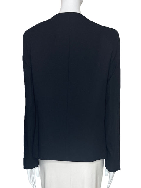 Blazer MNG Bolsillo Sin Boton Negro-Talla L