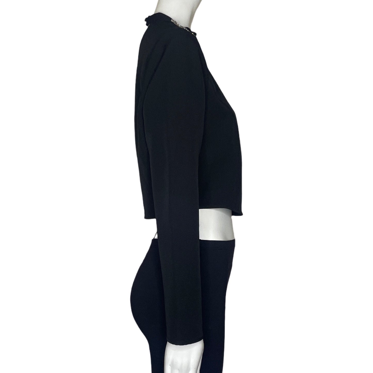Blusa Zara One Shoulder Negro-Talla M