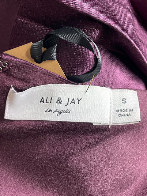 Vestido Ali & Jay Plisado Morado-Talla S