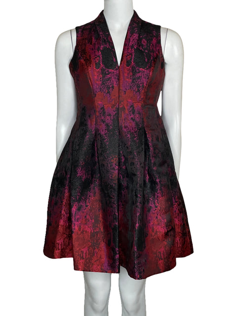 Vestido Vince Camuto Plisado Sin Mnagas Negro-Talla 4