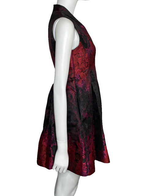 Vestido Vince Camuto Plisado Sin Mnagas Negro-Talla 4