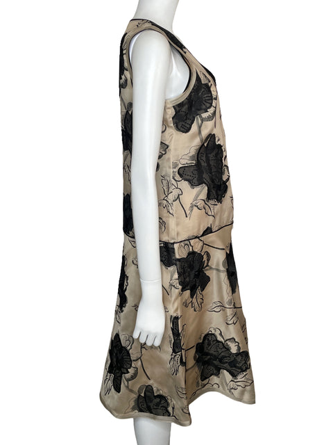 Vestido Purificación García Midi Encaje Beige-Talla 40