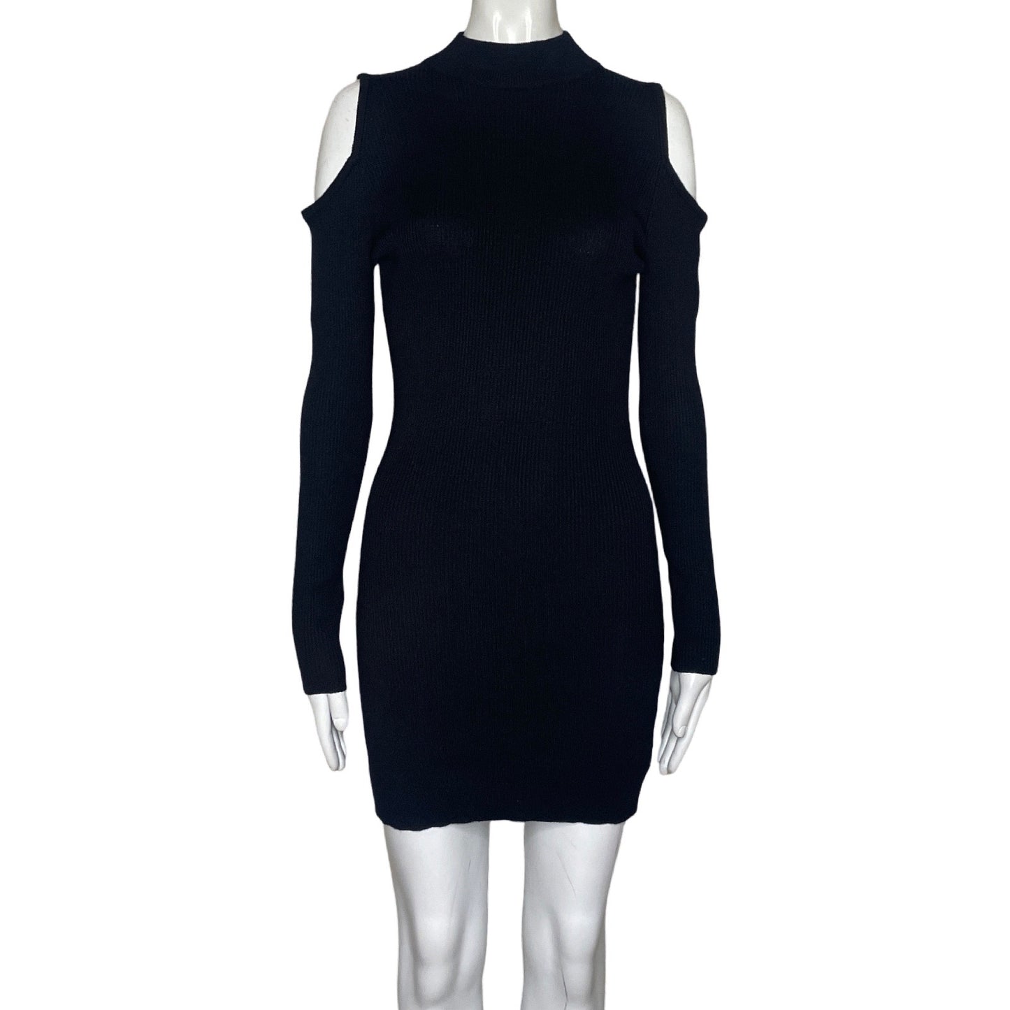Vestido Ambiance Hombros Agujeros Negro-Talla L