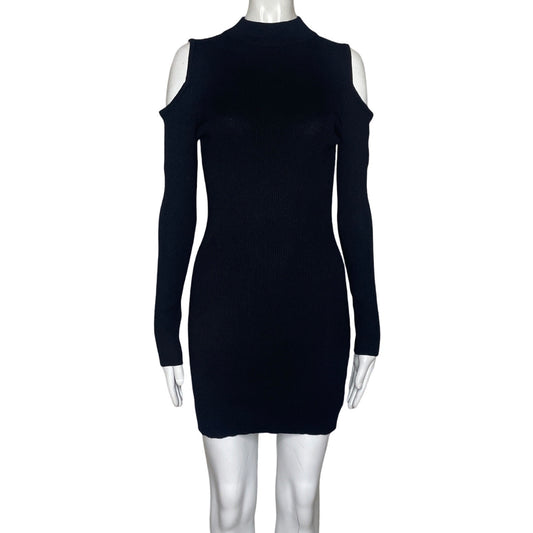 Vestido Ambiance Hombros Agujeros Negro-Talla L