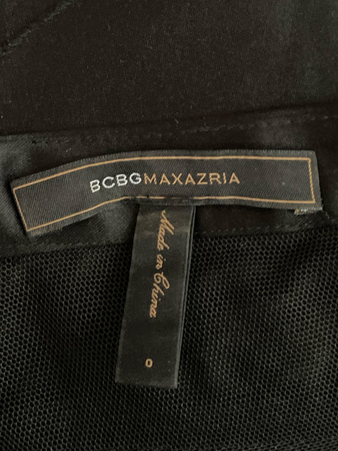 Vestido BCBG Vuelos One Shoulder Negro-Talla 0