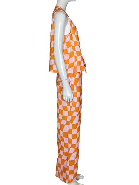 Set Wacky Cuadros Naranja-Talla M