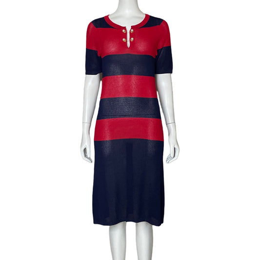 Vestido Alba Conde Punto Rojo-Talla S
