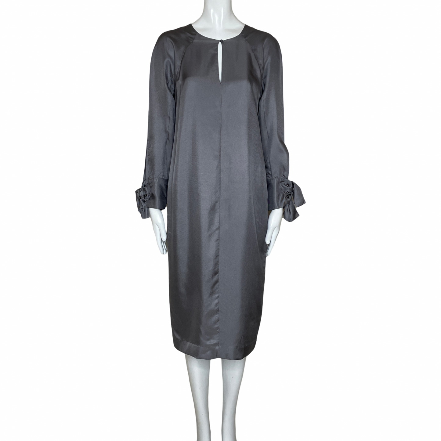 Vestido Banana Republic Metalizado Gris-Talla XS