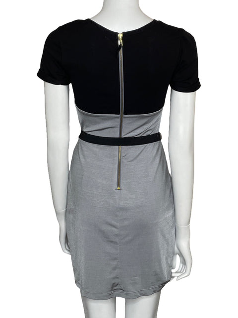 Vestido Armani Exchange Plisado Gris-Talla S