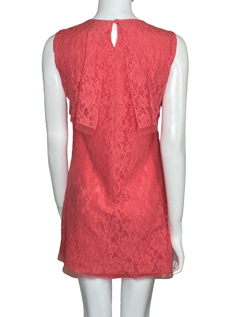 Vestido BCBG Encaje Mini Rosado-Talla XS