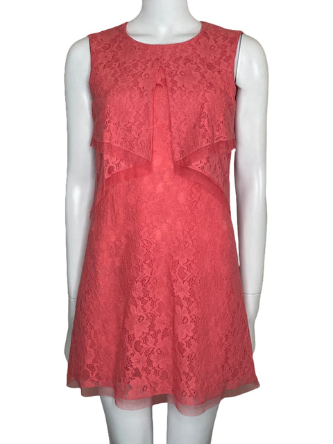 Vestido BCBG Encaje Mini Rosado-Talla XS