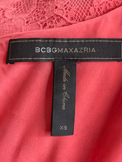 Vestido BCBG Encaje Mini Rosado-Talla XS