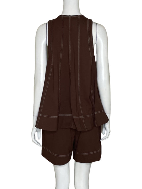 Set Free People Acampanado Marrón-Talla XS