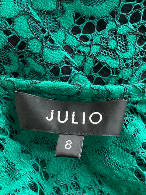 Vestido Julio Encaje Mini Verde-Talla 8