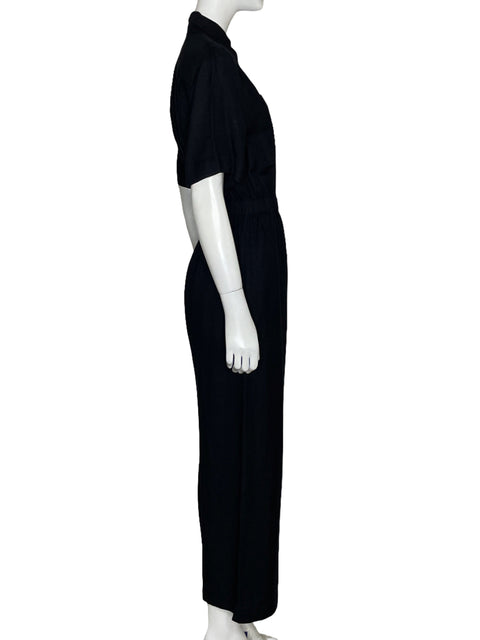 Mono Oysho Cremallera Negro-Talla XS