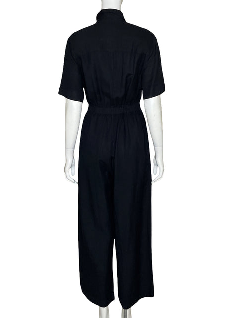 Mono Oysho Cremallera Negro-Talla XS