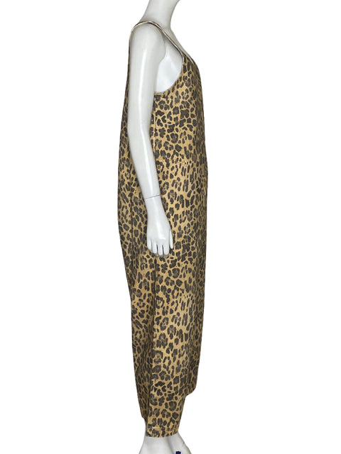 Mono Bimba y Lola Leopard Print Marrón-Talla XS