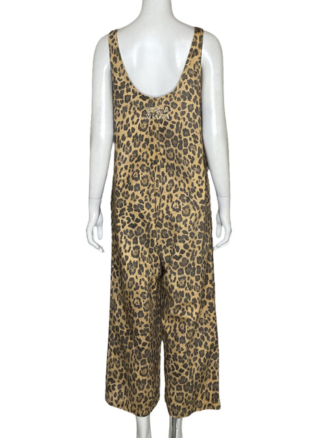 Mono Bimba y Lola Leopard Print Marrón-Talla XS