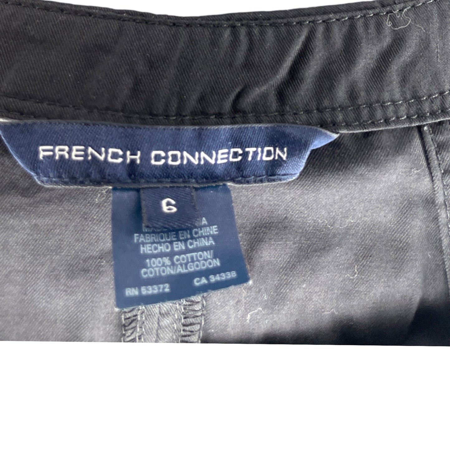 Vestido French Connection Zipper Negro-Talla 6