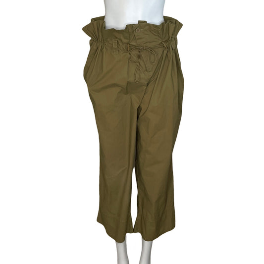 Pantalón Caara Paper Bag Verde-Talla M