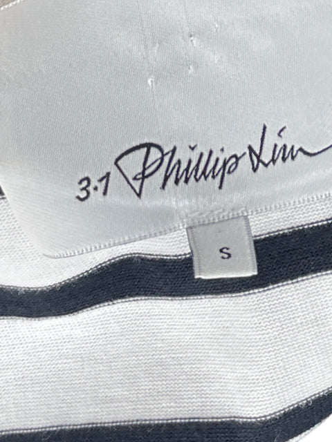 Vestido 3.1 Philiph Lim Encaje y T-shirt Azul-Talla S