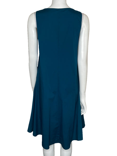 Vestido Love In Fluido Sin Mangas Azul-Talla S