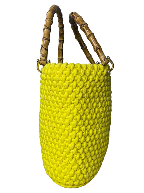 Bolso Jeannette De Cubas Croche Amarillo-Talla M