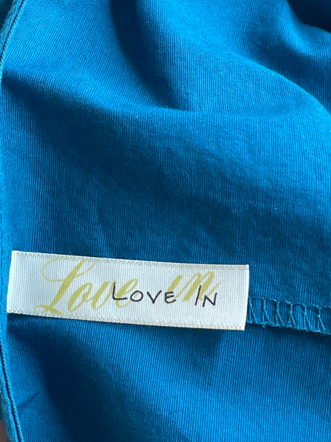 Vestido Love In Fluido Sin Mangas Azul-Talla S