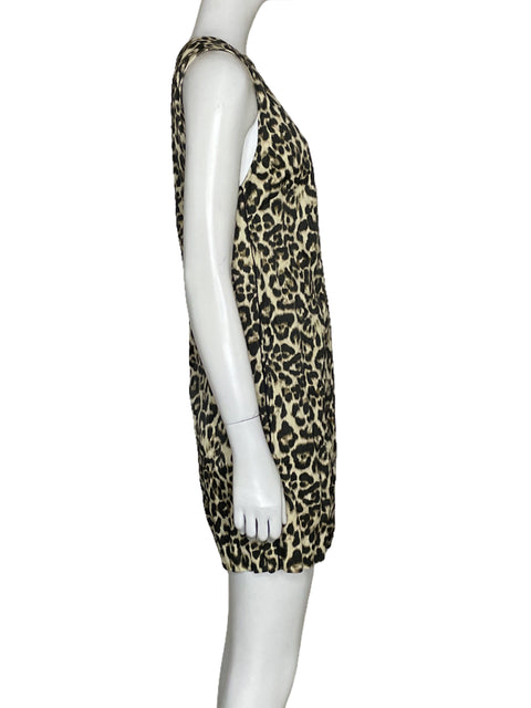 Vestido Massimo Dutti Leopard Print-Talla XS