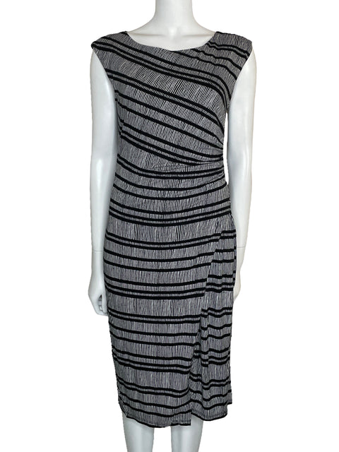 Vestido Loft Midi Drapeado Negro-Talla S