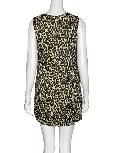 Vestido Massimo Dutti Leopard Print-Talla XS