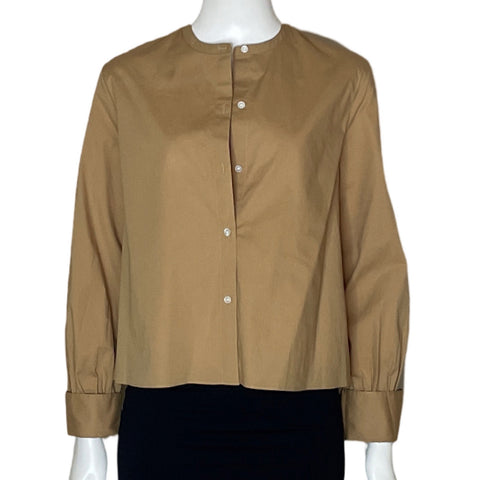 Camisa Theory Crop Marròn-Talla S